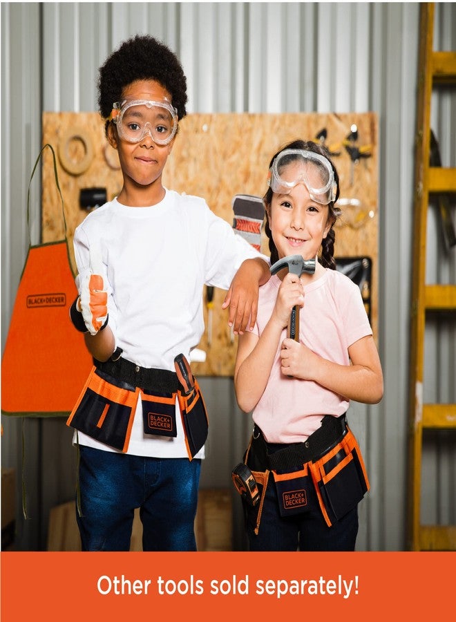 BLACK+DECKER Black & Decker Pretend Play Toolset for Kids, Looks Like The Real Tools - Image 5
